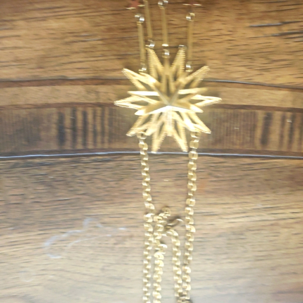Vintage Pendant Necklace of A Start Singed Lisner